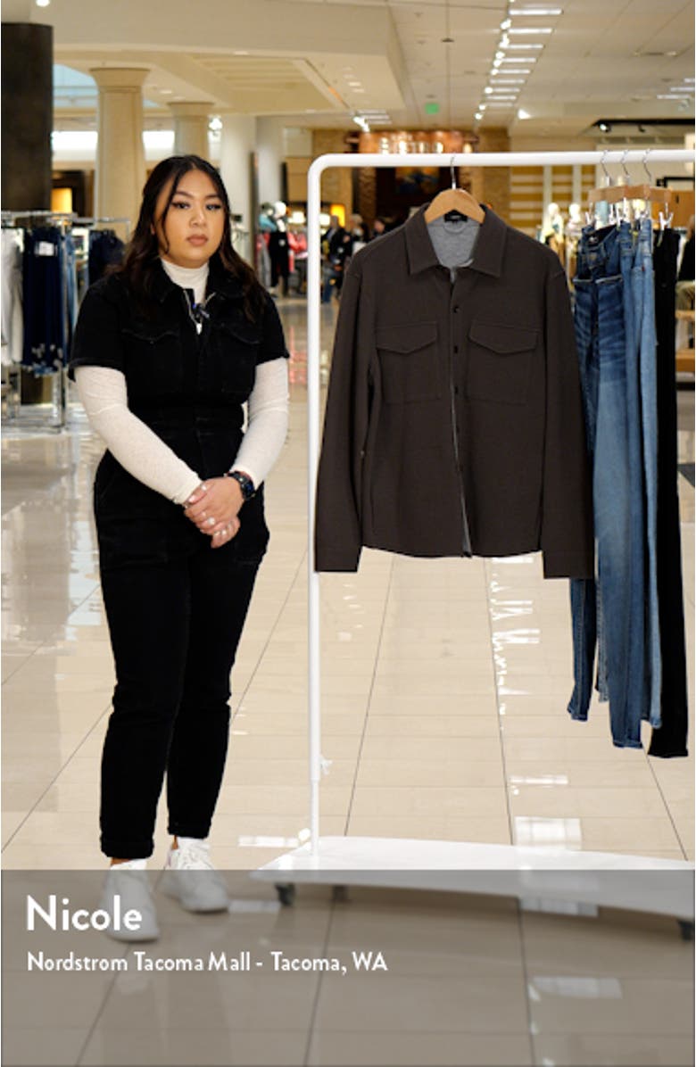 Cotton Blend Shirt Jacket