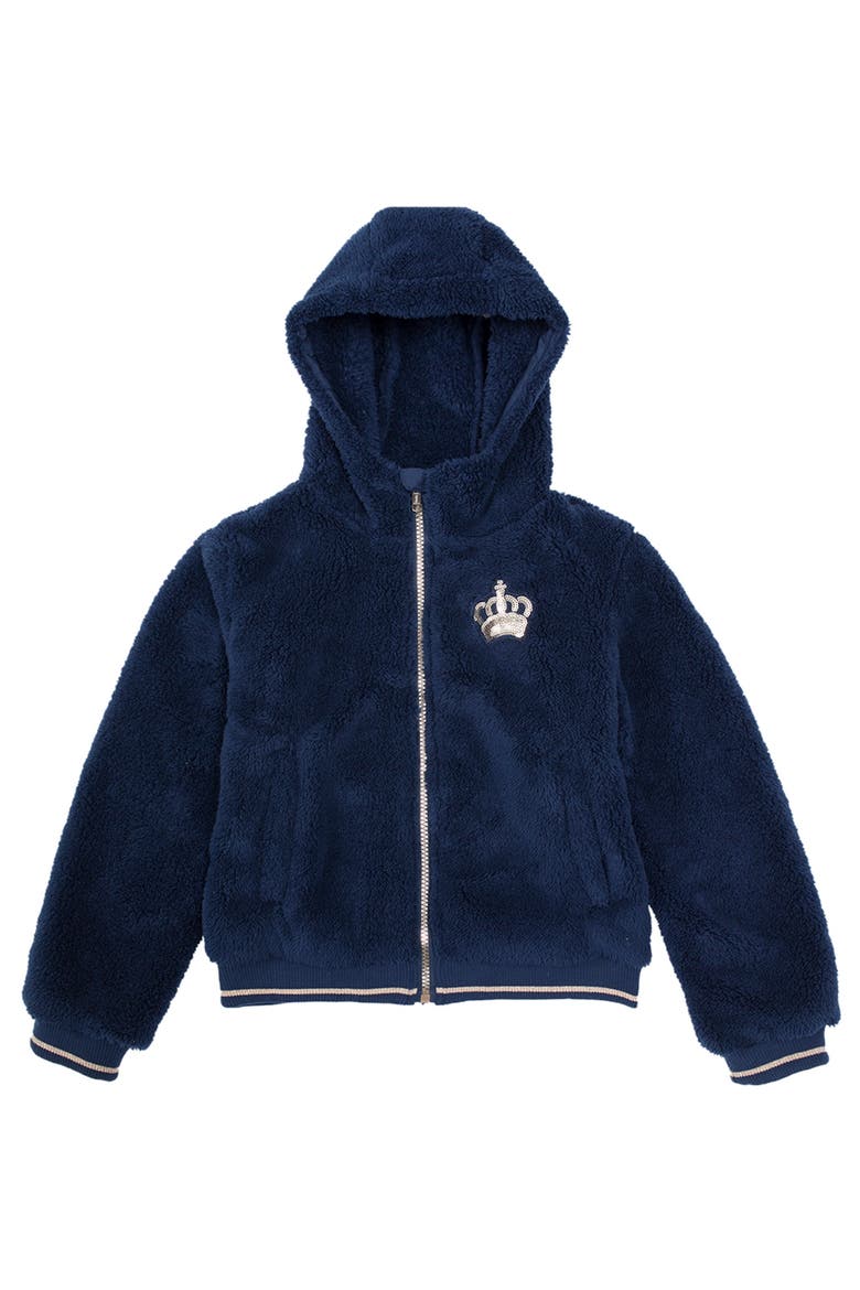Kid's Cozy Fleece Jacket, Alternate, color, Navy
