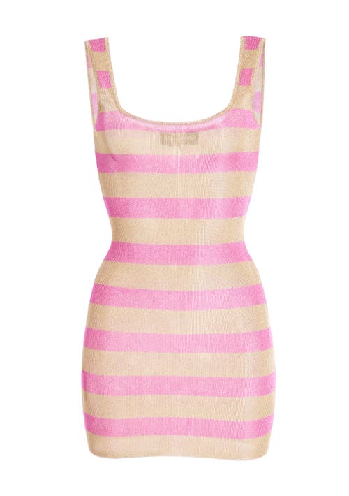 Ser.o.ya Benni Metallic Striped Mini Dress