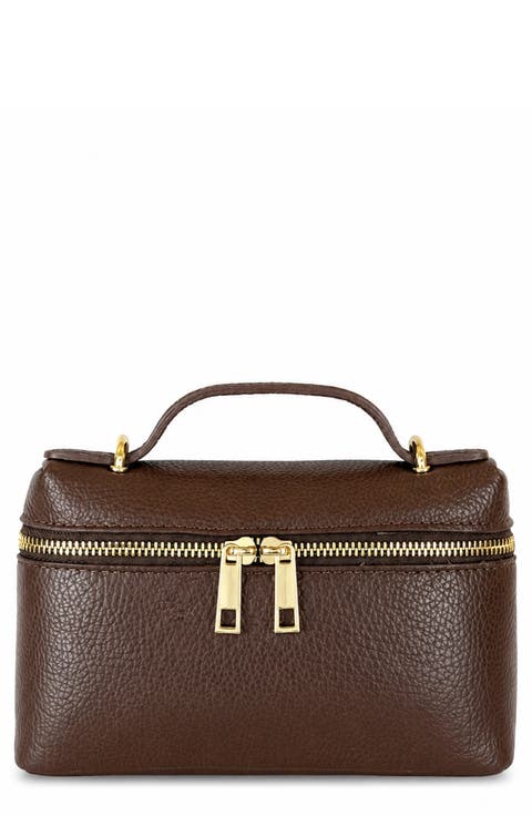 Laura Leather Top Handle Bag