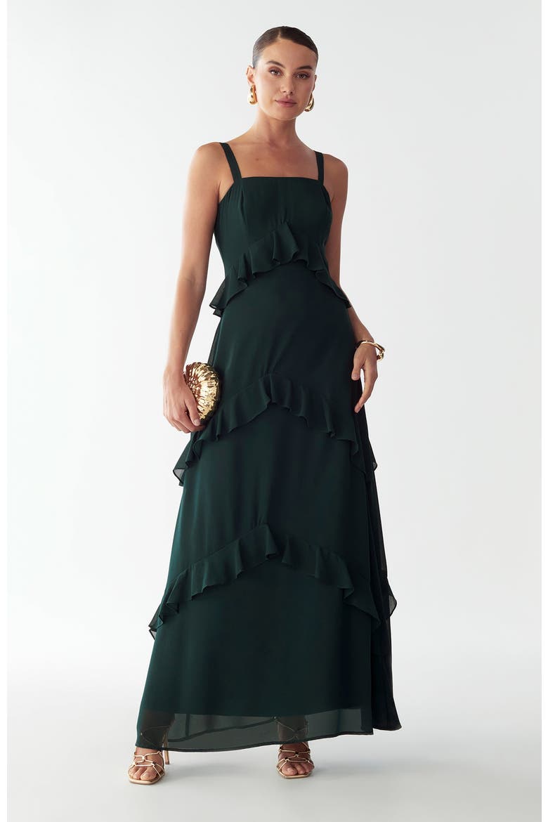 Cheri Maxi Dress, Alternate, color, Emerald