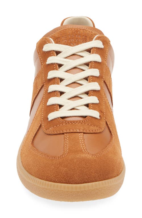 Shop Maison Margiela Replica Low Top Sneaker In Light Brown