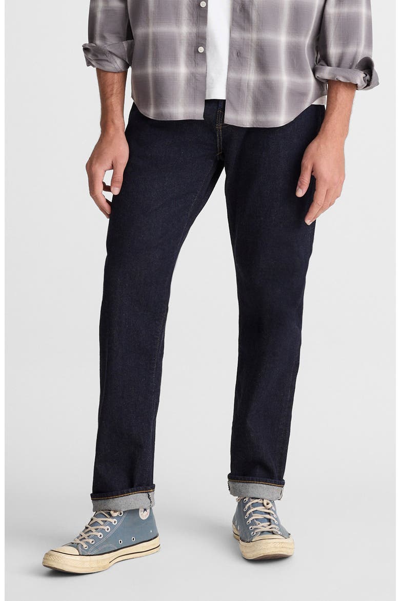 The 1991 Artisan Comfort Selvedge Straight Leg Jeans, Main, color, RINSE