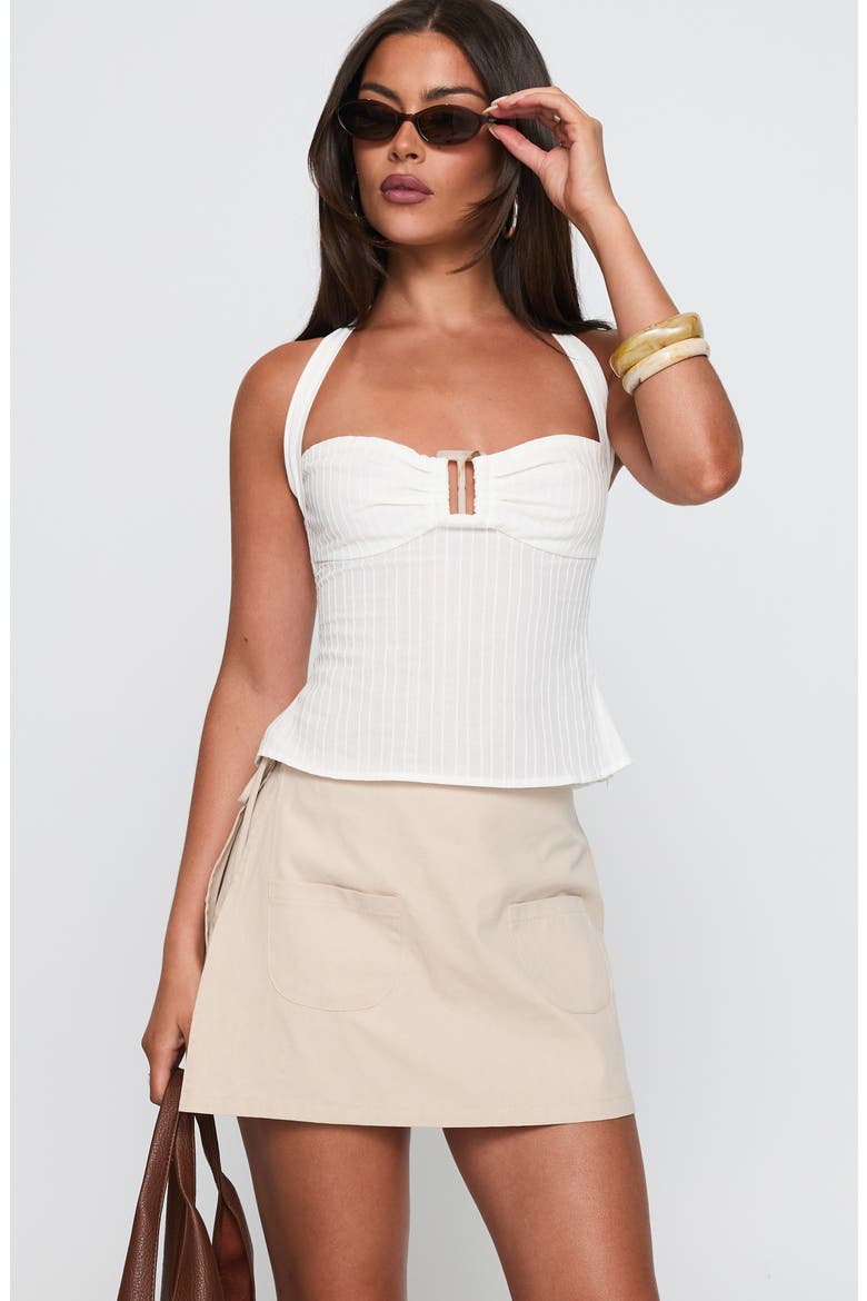 Gigi Wrap Skort, Alternate, color, BEIGE