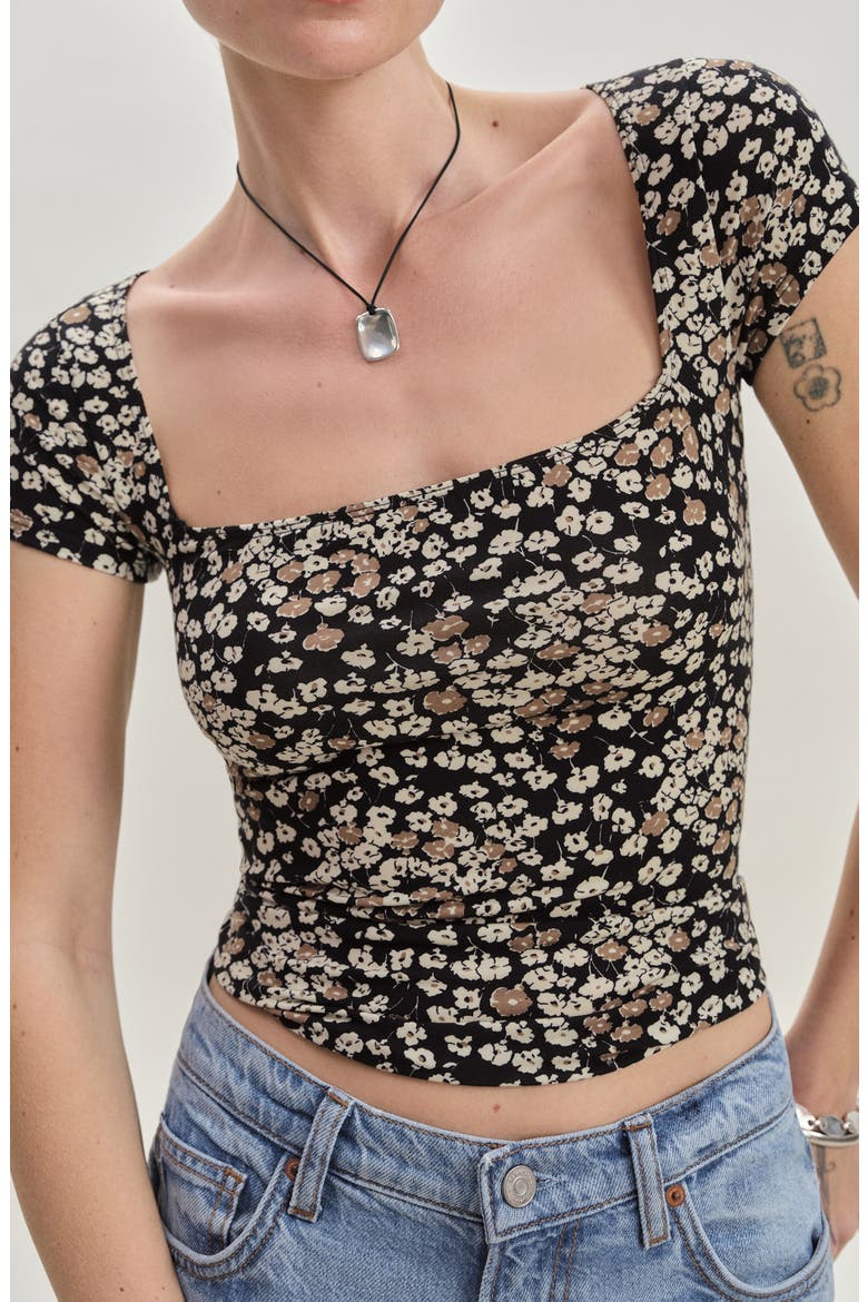 Square Neck Rib Sweater, Main, color, JUNO