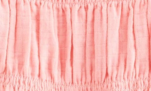 Nordstrom Kids' Smocked Sleeveless Cotton Top In Pink Geranium