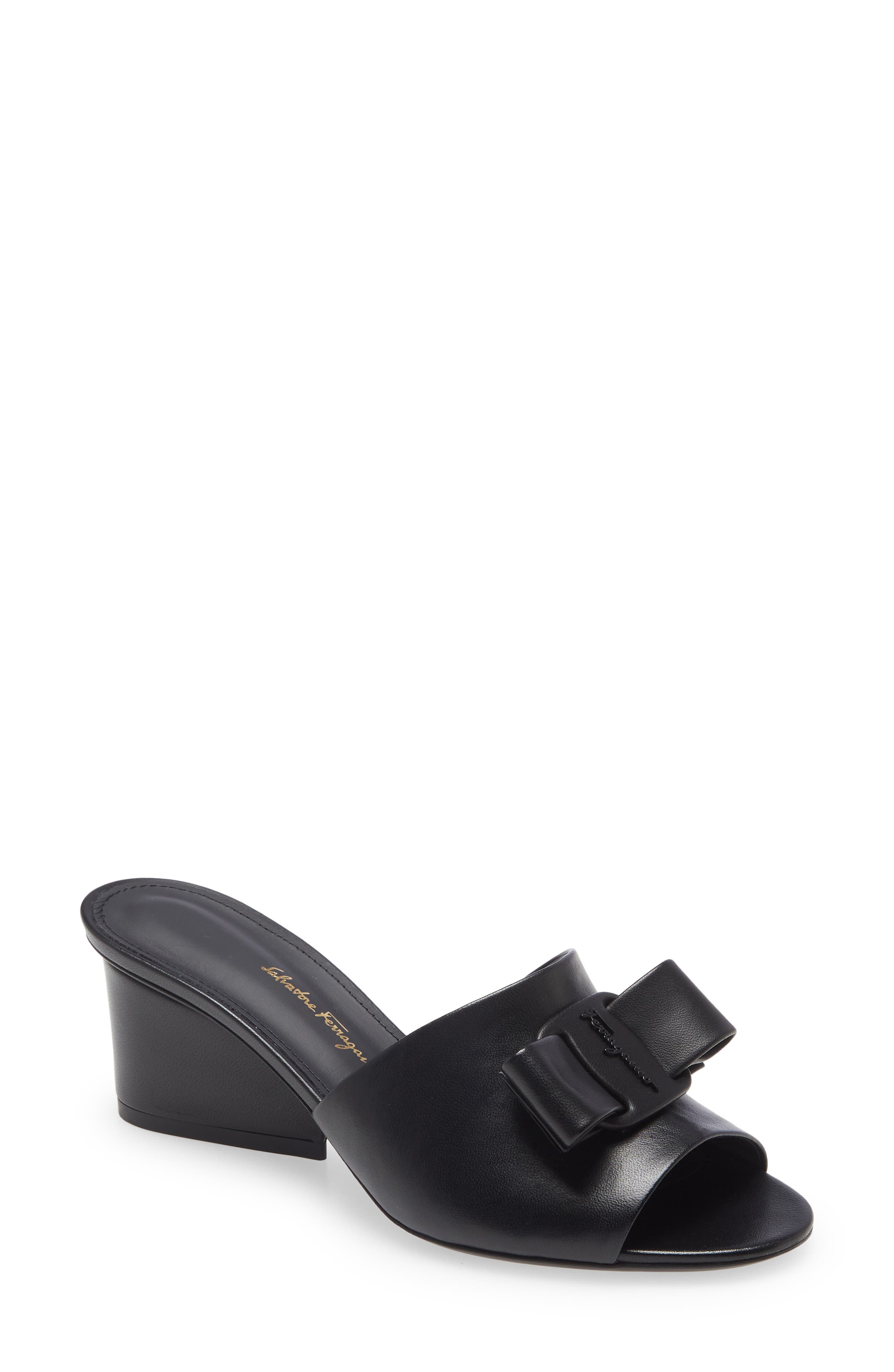 FERRAGAMO Salvatore Ferragamo Valery Viva Bow Slide Sandal, Main, color, 