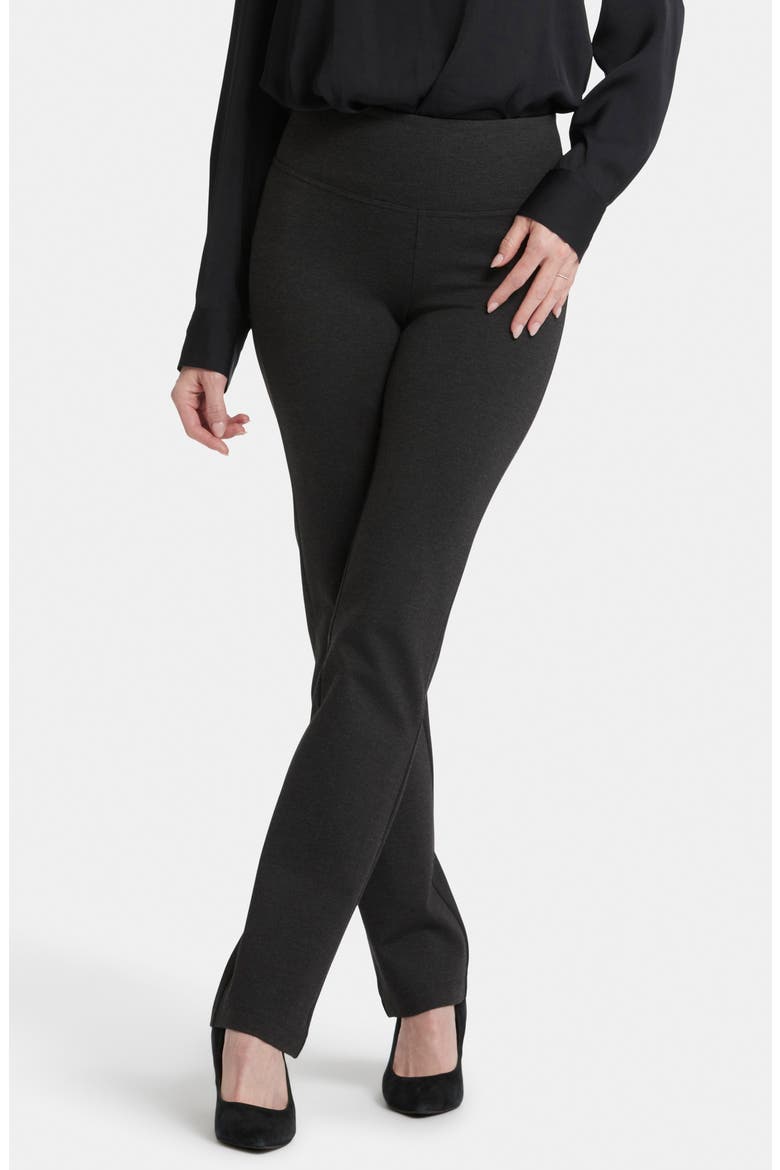 Sculpt-Her™ Pull-On High Waist Straight Leg Pants, Main, color, CHARCOAL HEATHER