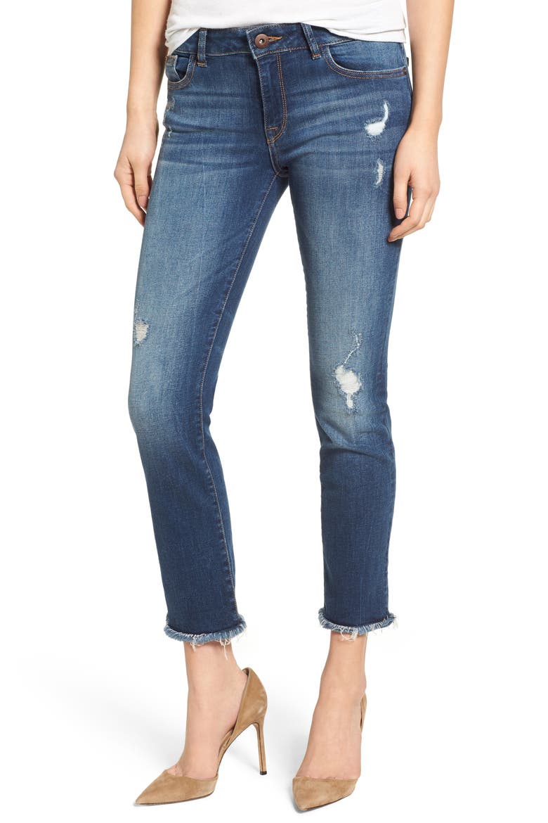 Mara Ankle Straight Leg Jeans, Main, color, STRIVE