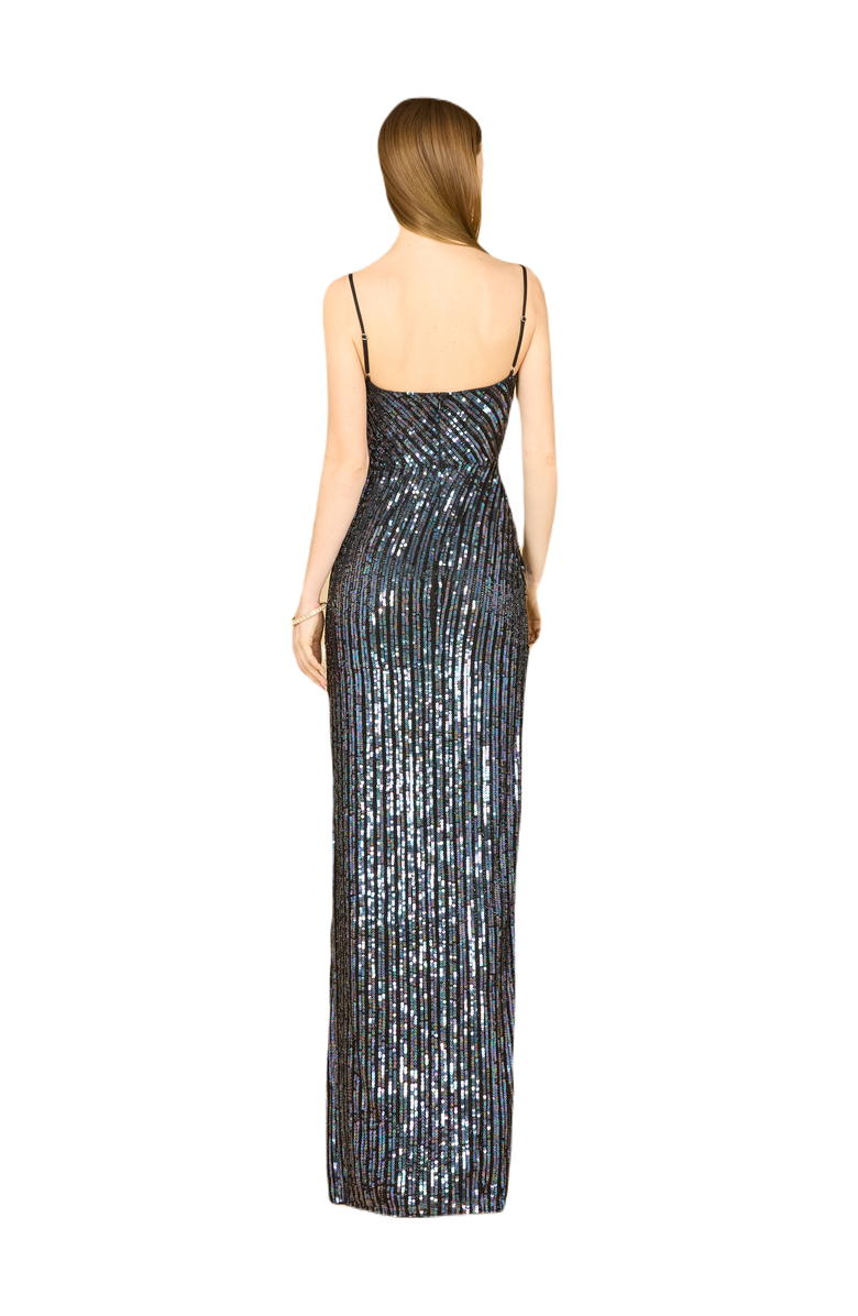 LARA New York Tiffany Sequin Dress, Alternate, color, Black