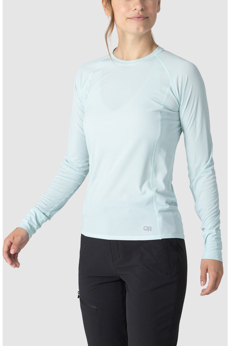 Echo Performance Long Sleeve T-Shirt, Alternate, color, TIDAL