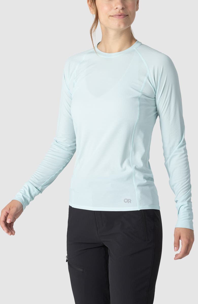 Outdoor Research Echo Performance Long Sleeve T-Shirt, Alternate, color, Tidal