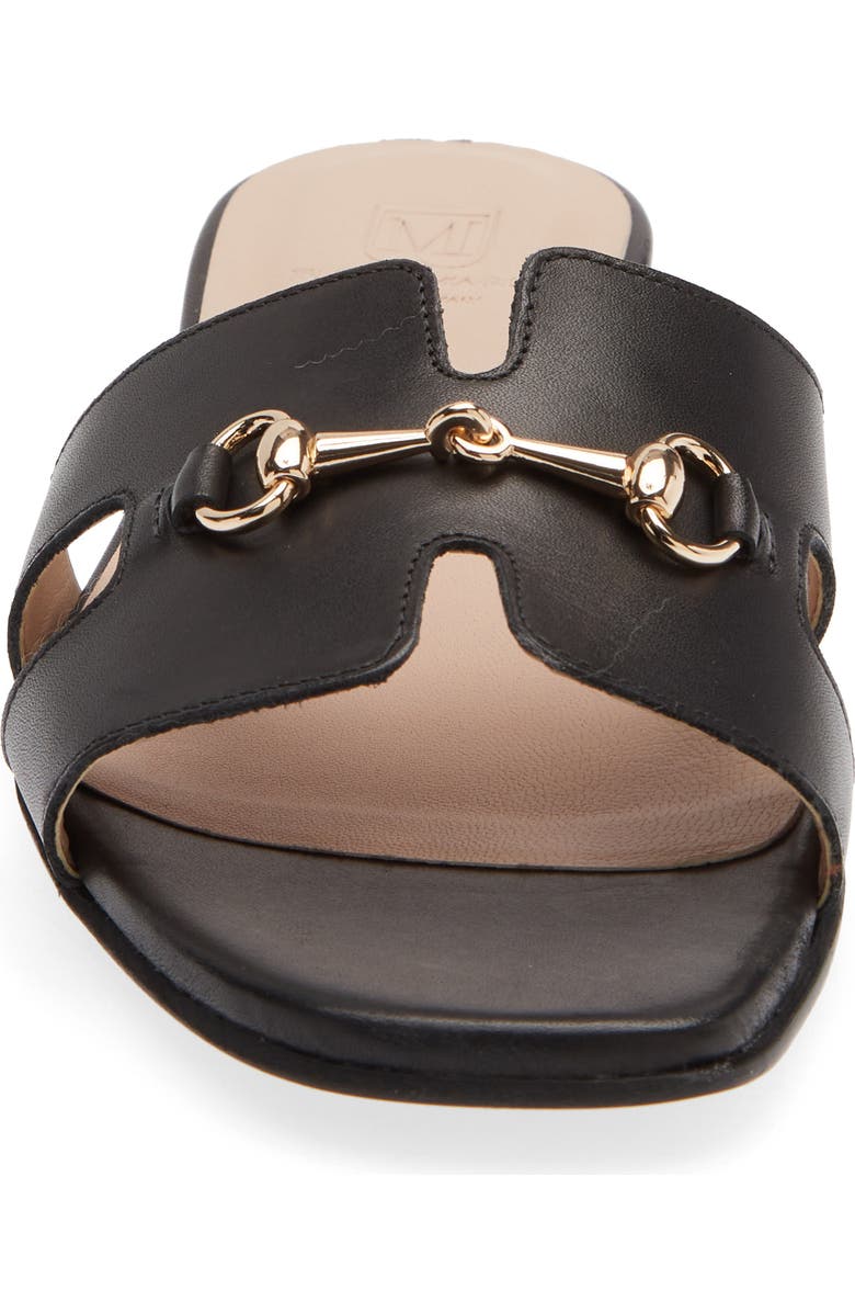 Bruno Magli Bit Slide Sandal, Alternate, color, Black Nappa