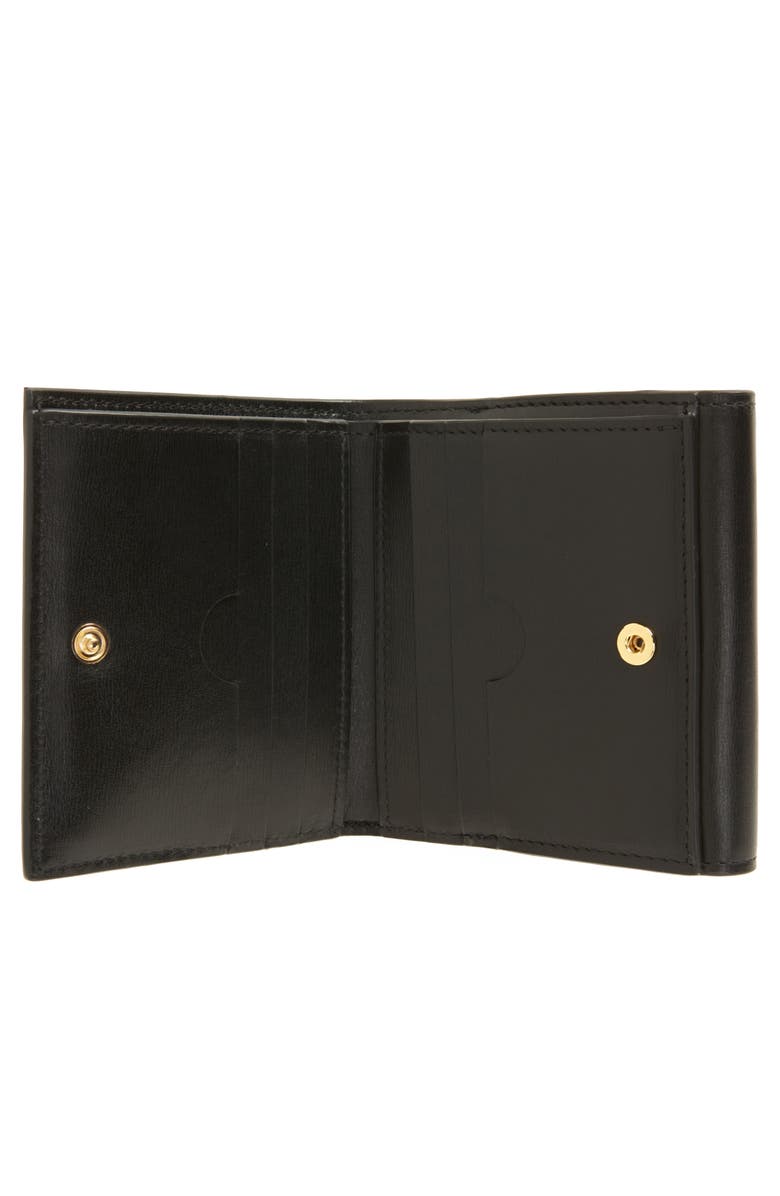 Off-White Jitney Life's Work Quote Leather French Wallet, Alternate, color,