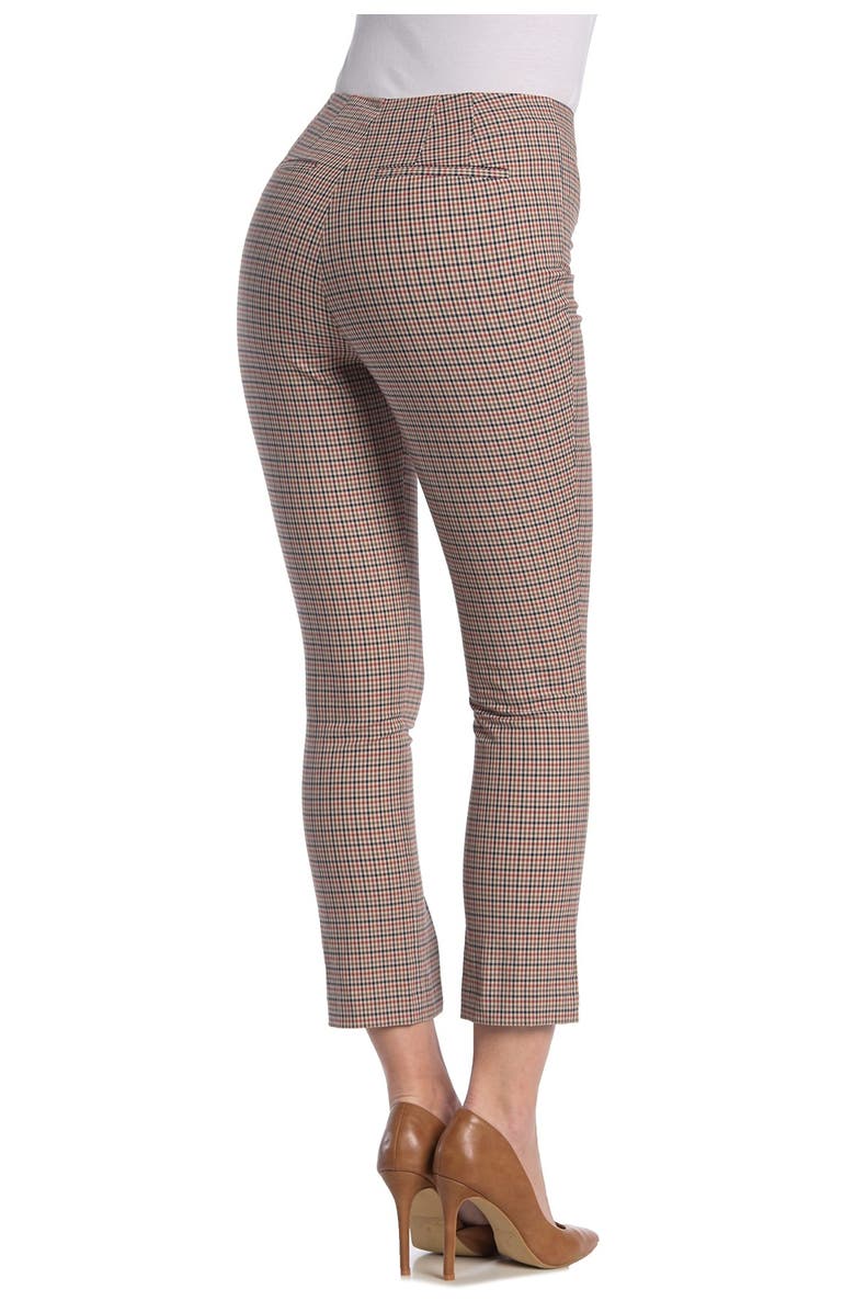 FRAME Split Front Plaid Print Pants, Alternate, color,