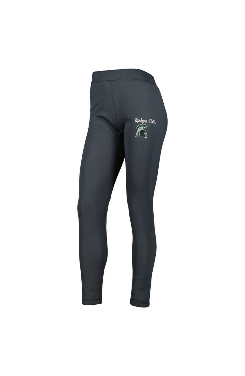 CONCEPTS SPORT Women's Concepts Sport Charcoal Michigan State Spartans Upbeat Sherpa Leggings, Alternate, color,