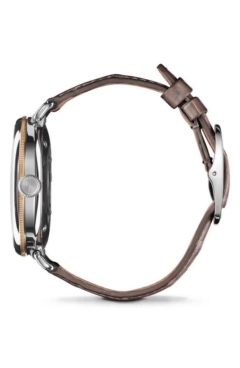 Shinola The Canfield Alligator Strap Watch, 38mm, Alternate, color, 