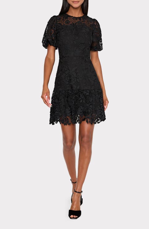 Yasmin Rose Mosaic Lace Dress