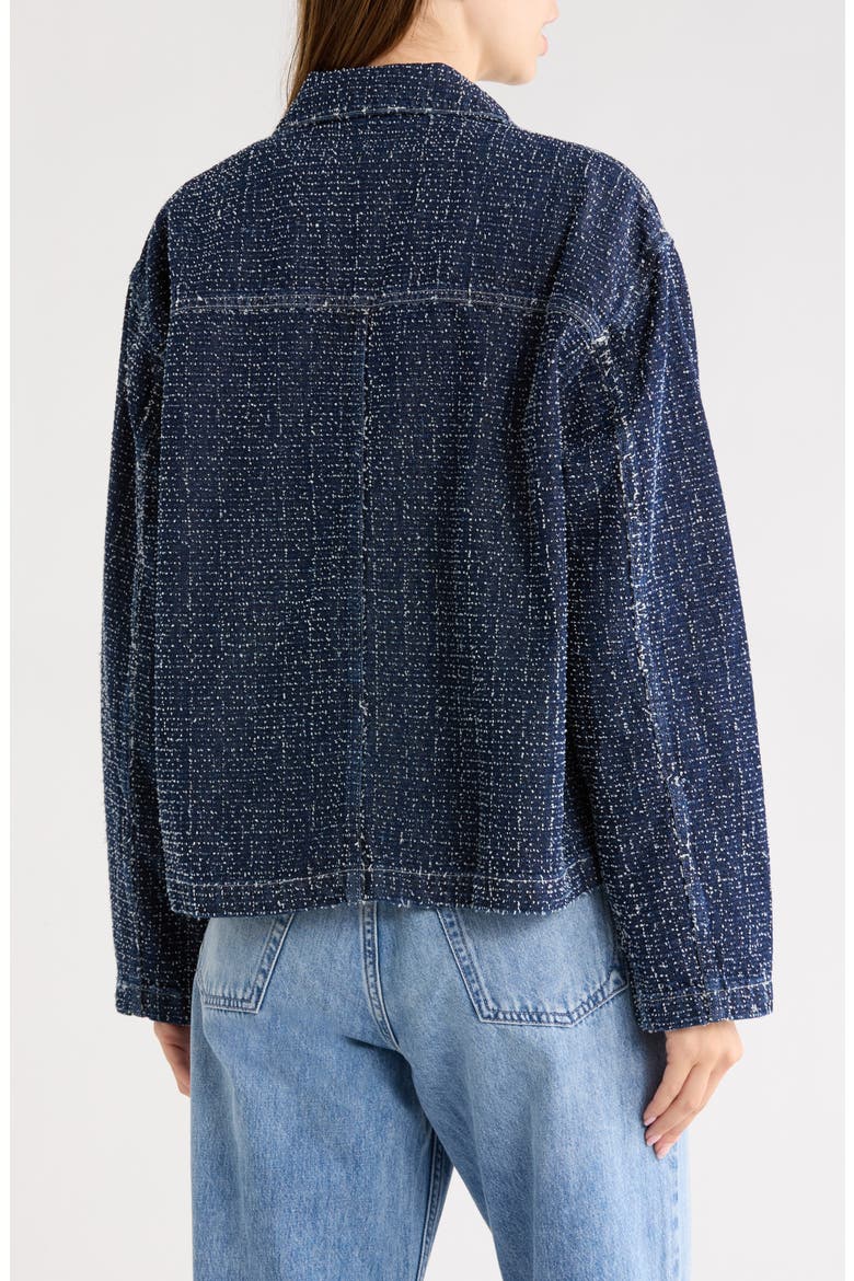 Cassandra Cropped Tweed Jacket, Alternate, color, ALGTWEED