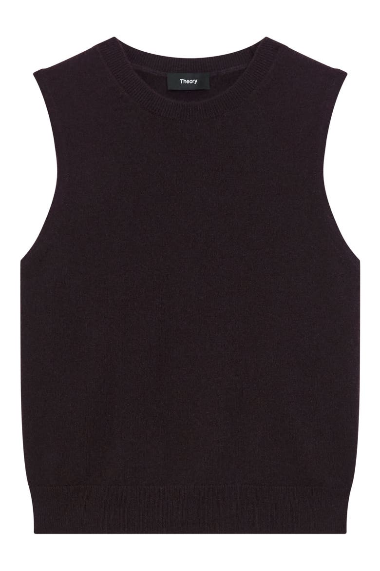 Cashmere Sleeveless Sweater, Alternate, color, CACAO