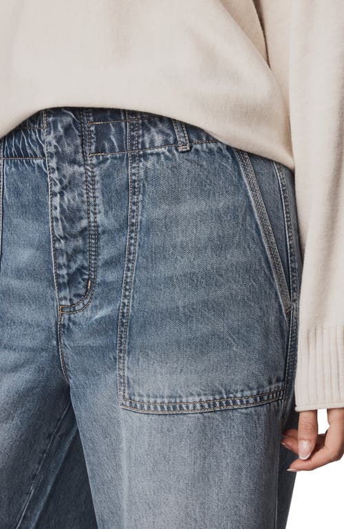 Splendid Chloe Crop Wide Leg Jeans In Blue