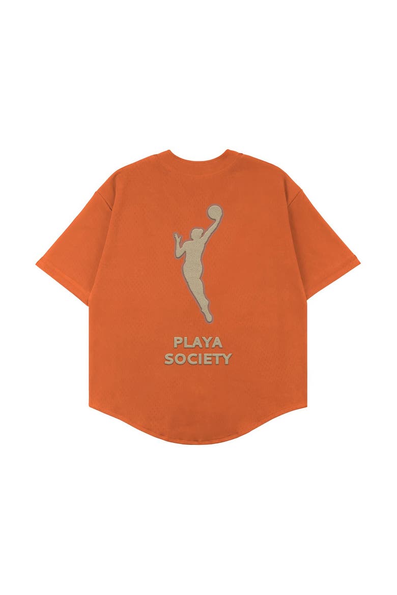 Unisex Playa Society  Orange WNBA Baseball Fashion Jersey, Alternate, color, Orange