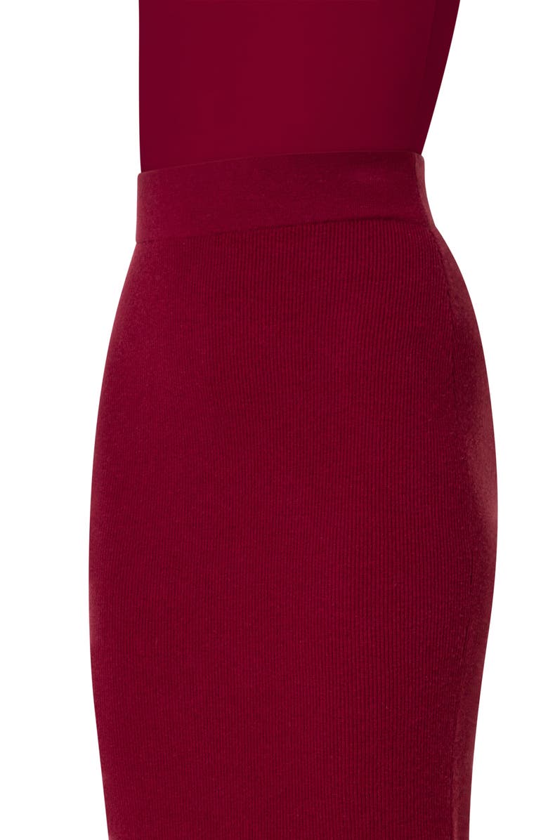 Akris punto Rib Cashwool<sup>®</sup> Midi Sweater Skirt, Alternate, color,