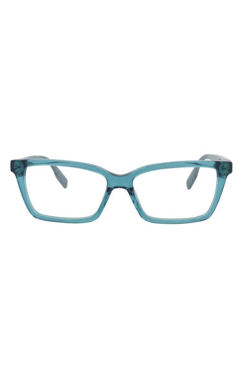 McQueen 53mm Rectangular Optical Glasses, Main, color, 