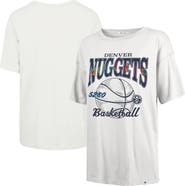 '47 Women's '47 White Denver Nuggets City Edition Down Court Sadie T-Shirt