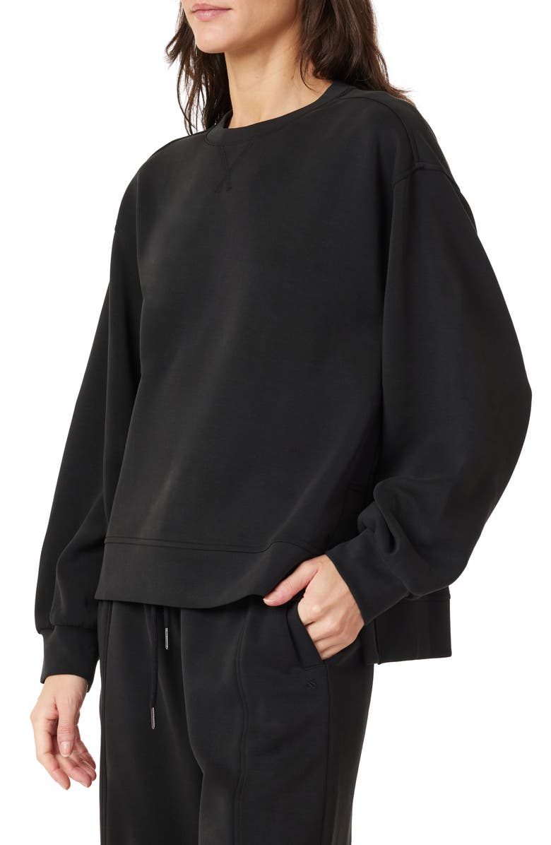 Scotch & Soda Crewneck Pullover, Alternate, color, Black Night