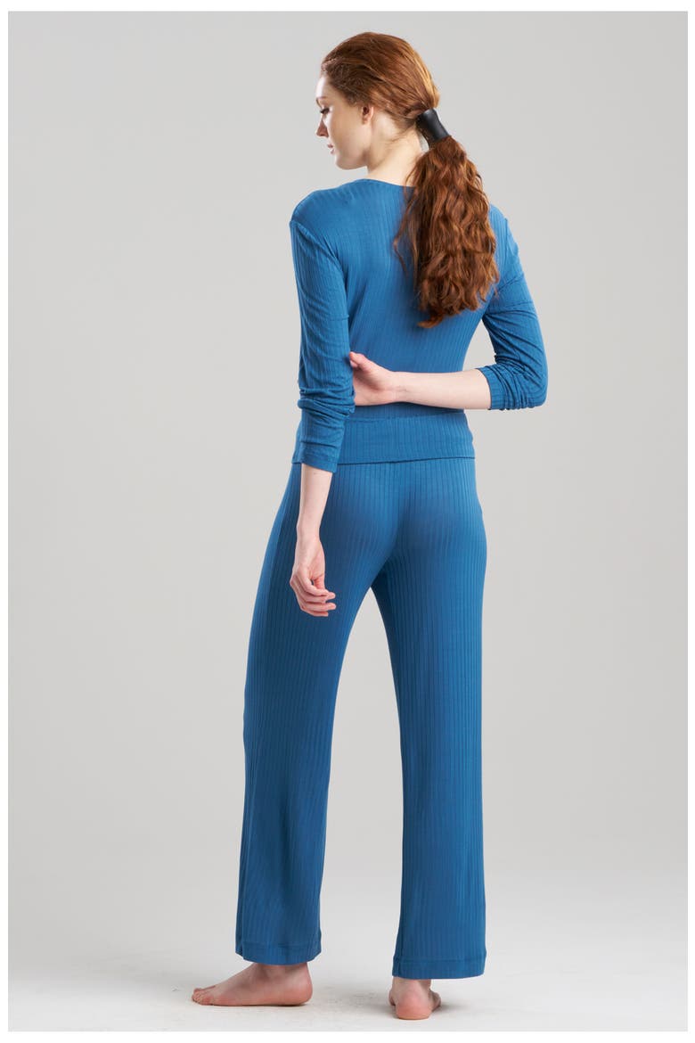 SKYE - RIB Ease Pants, Alternate, color, MIDNIGHT TEAL