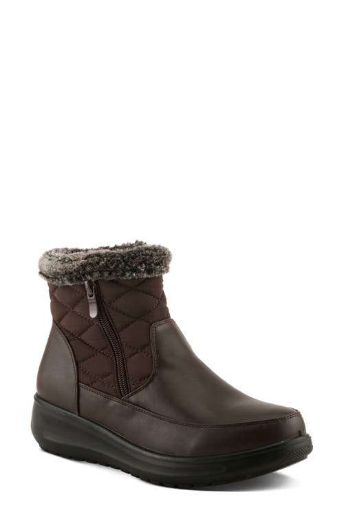 Flexus By Spring Step Alama Waterproof Winter Boot In Brown