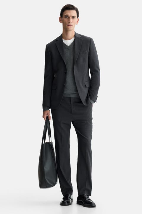 Regular-fit suit pants