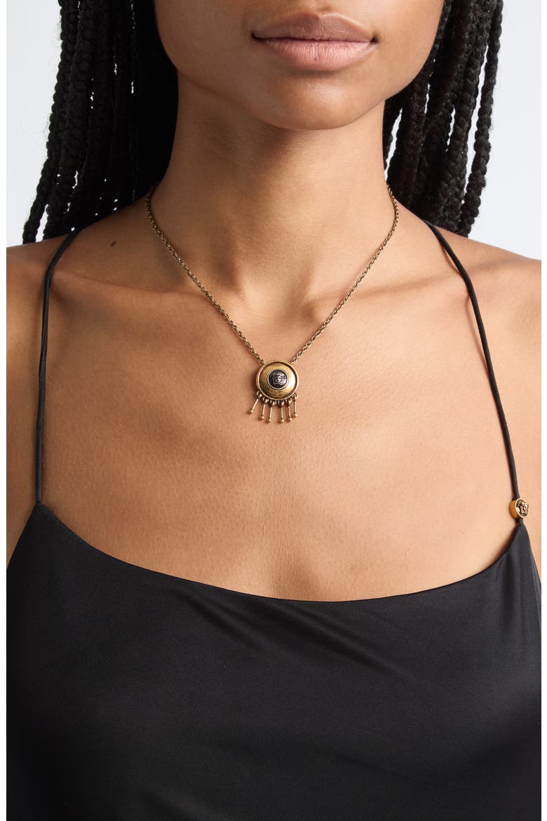 Scudo Pendant Necklace, Alternate, color, GOLD PALLADIUM 82