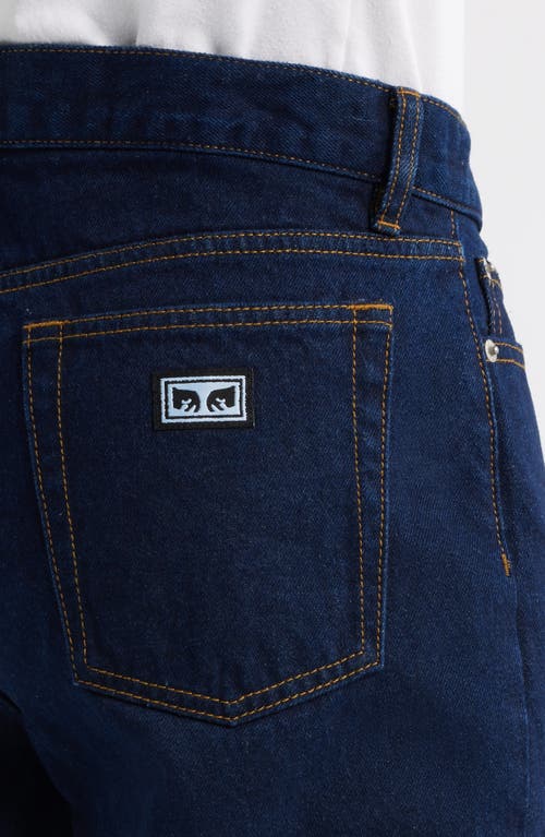 Obey Bender Relaxed Jeans In Blue