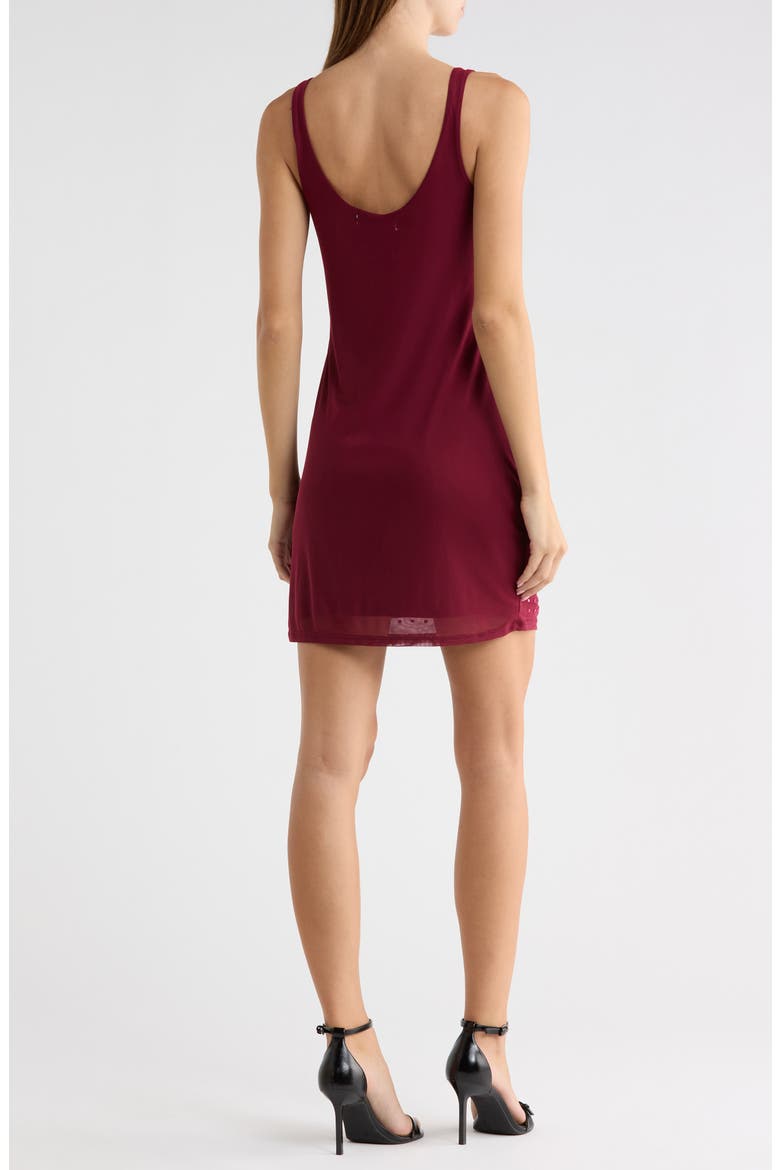 Studded Tank Minidress, Alternate, color, BURGUNDY