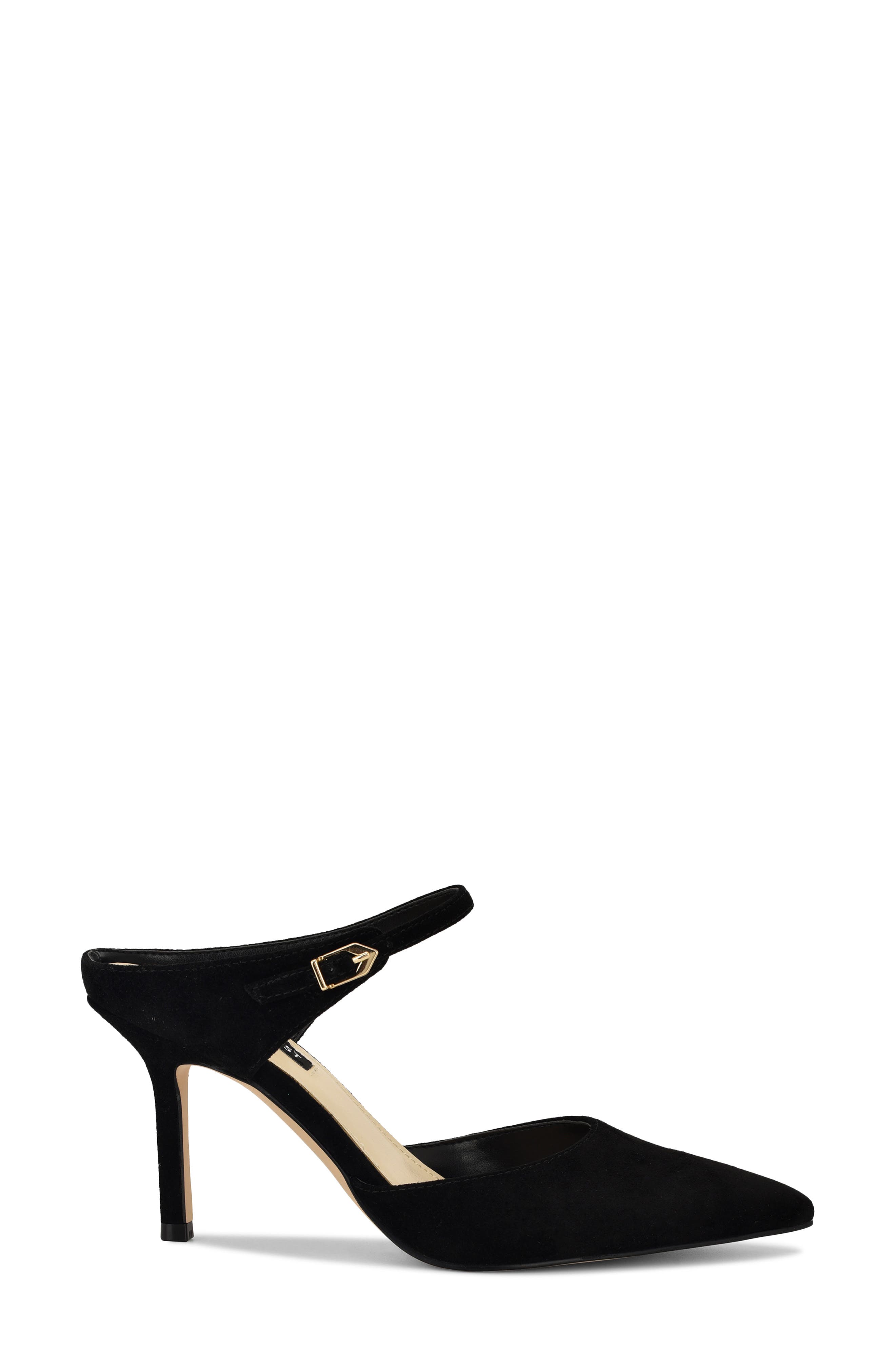 Nine West Danela Pointed Toe Mule, Alternate, color, Black