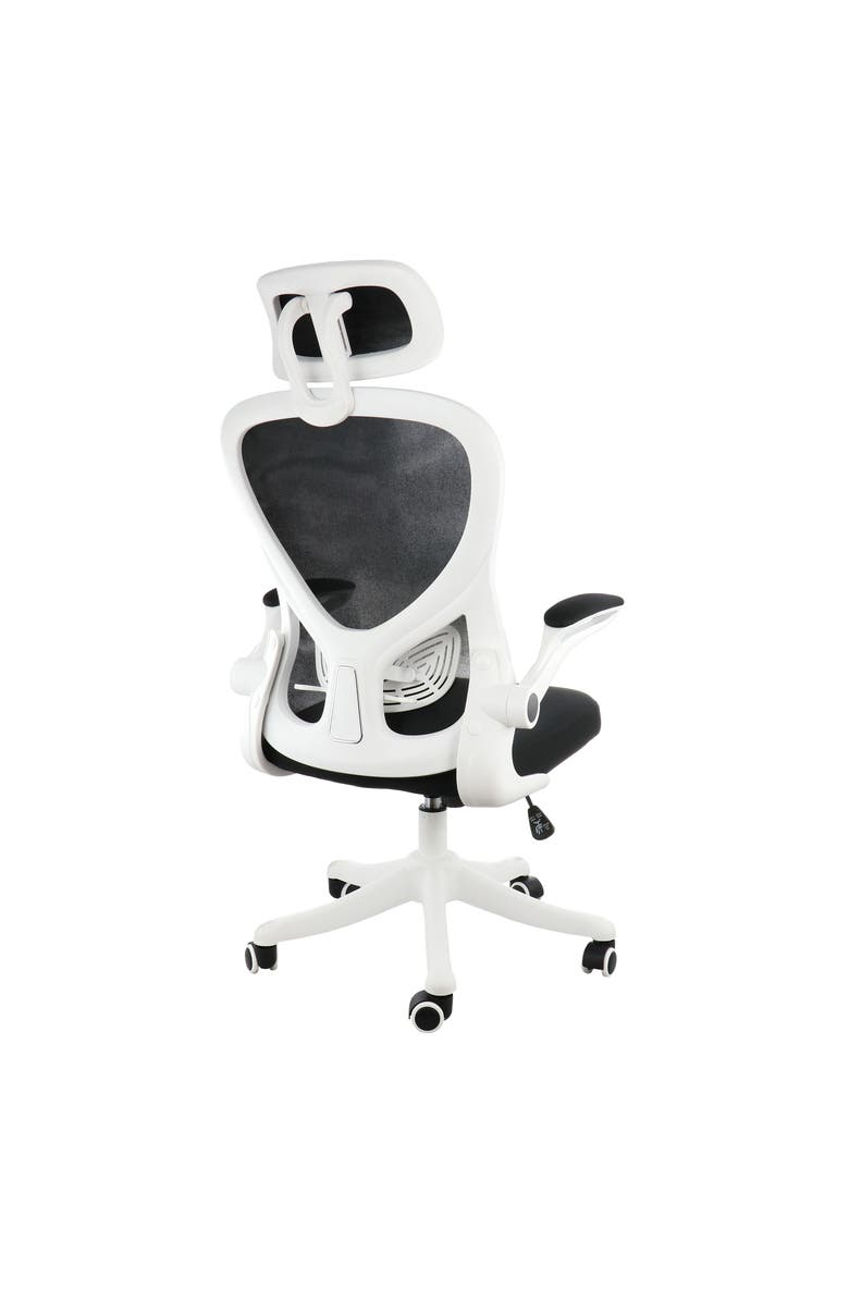 Elama High Back Adjustable Office Chair, Alternate, color, White