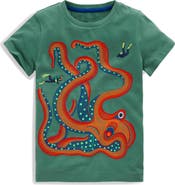 Mini Boden Kids' Embroidered Superstitch T-Shirt