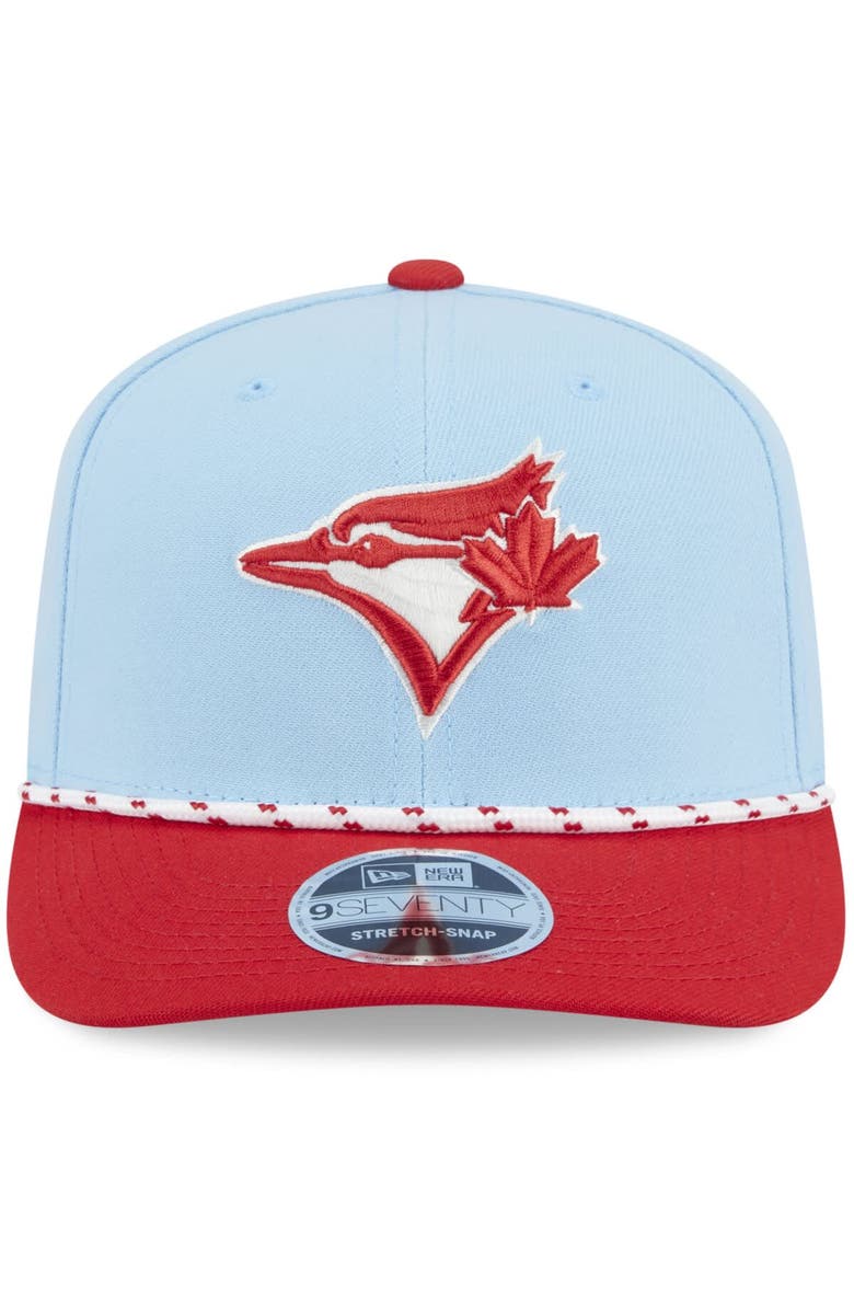 New Era Men's New Era Light Blue/Red Toronto Blue Jays 2025 Canada Day 9SEVENTY Adjustable Hat, Alternate, color,