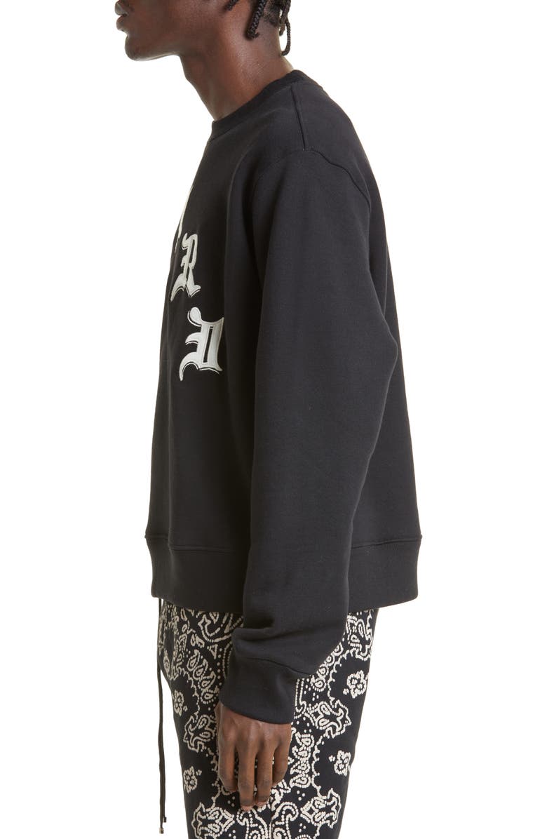AMIRI x Wes Lang Cotton Logo Graphic Sweatshirt, Alternate, color, 