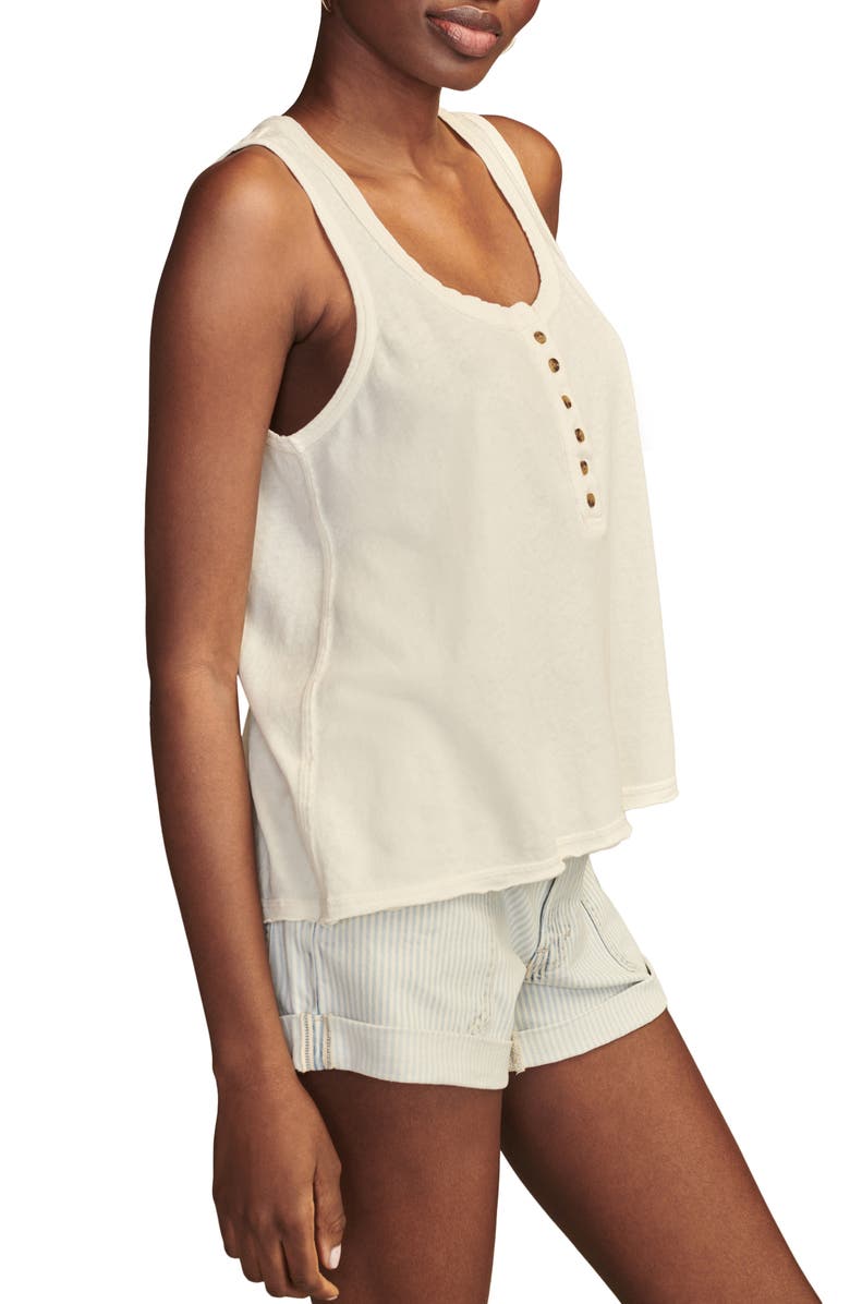 Lucky Brand Cotton Henley Tank, Alternate, color,