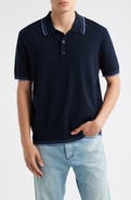Wax London Turin Tipped Cotton Polo