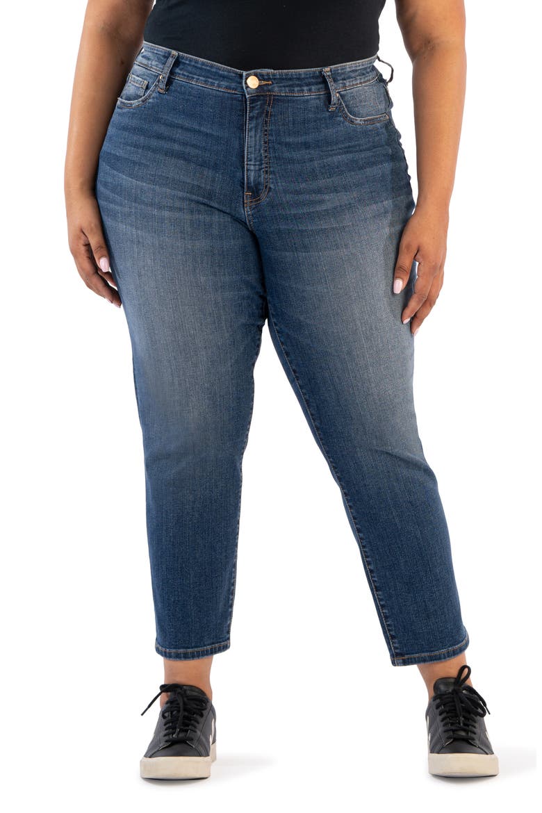 Reese High Waist Ankle Slim Straight Leg Jeans, Main, color, COZINESS