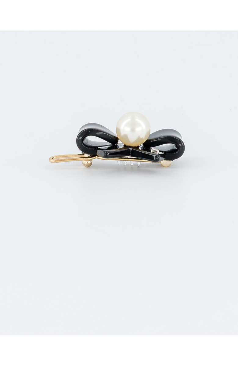 Alexandre de Paris Poesie Acetate And Pearl Side Barrette, Alternate, color,