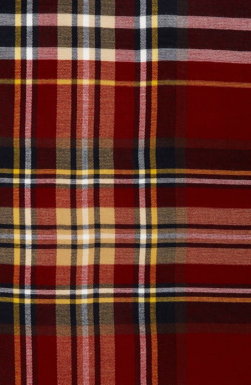 La Fiorentina Oversize Plaid Scarf In Multi