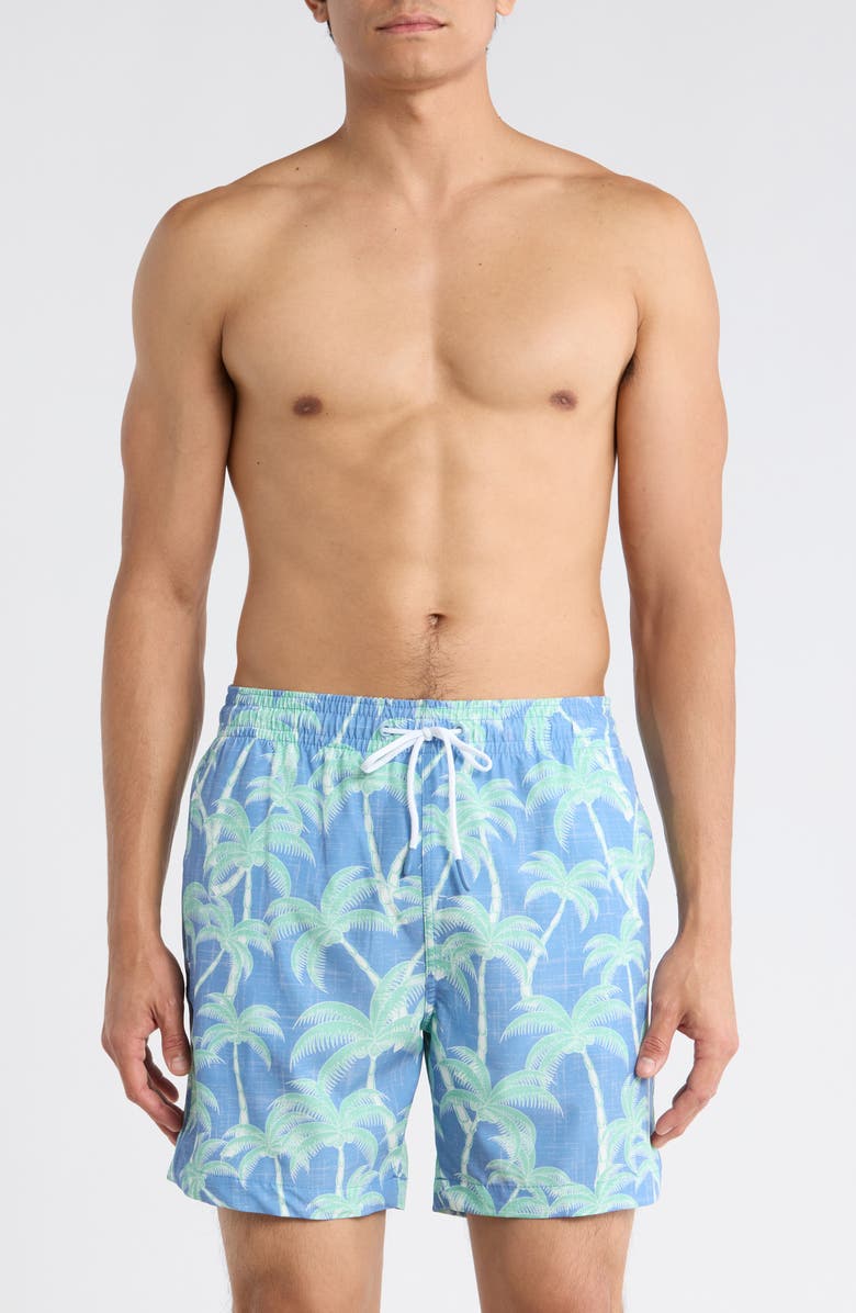 Trunks Surf & Swim Co. Sano 6.5-Inch Swim Shorts, Main, color, Blue Stone