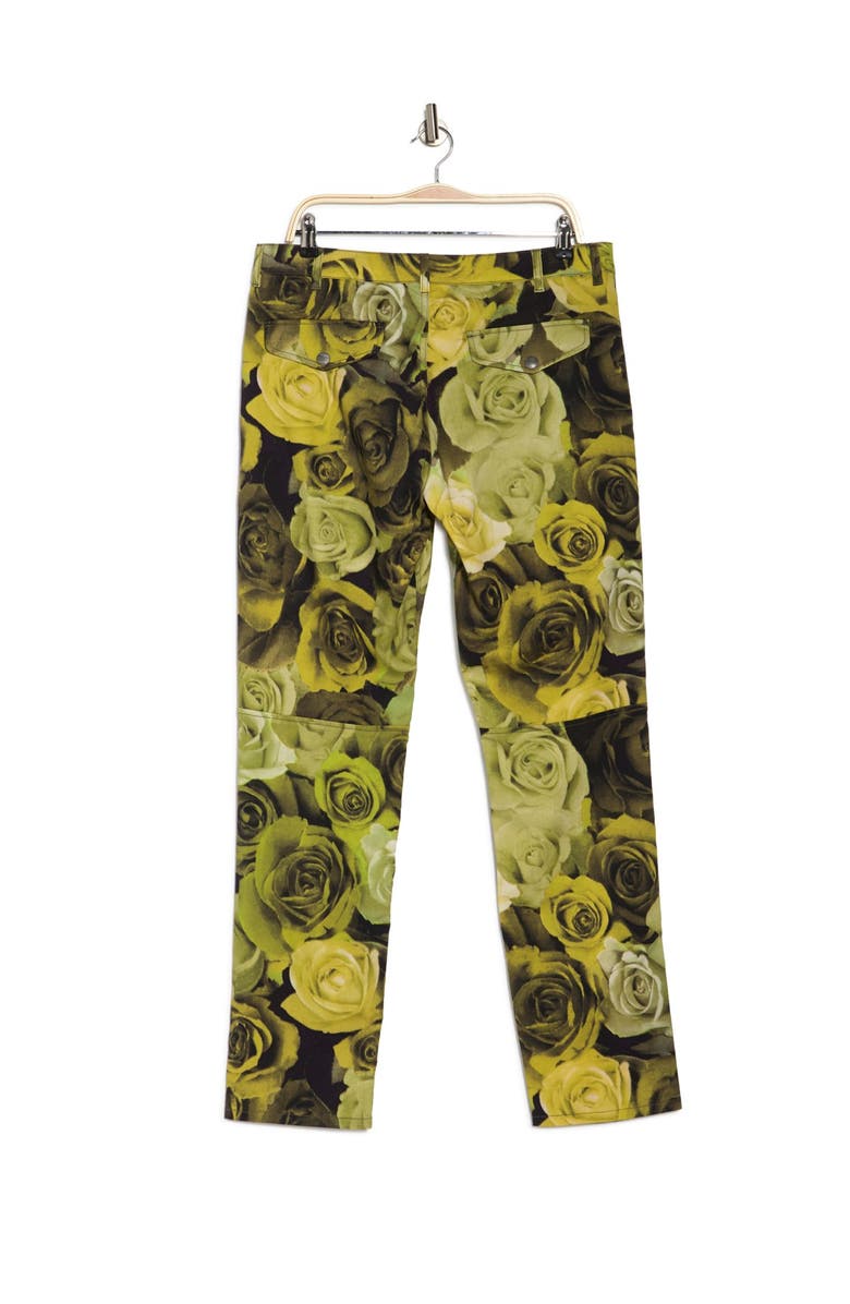 Moschino Rose Printed Cargo Pants, Alternate, color,
