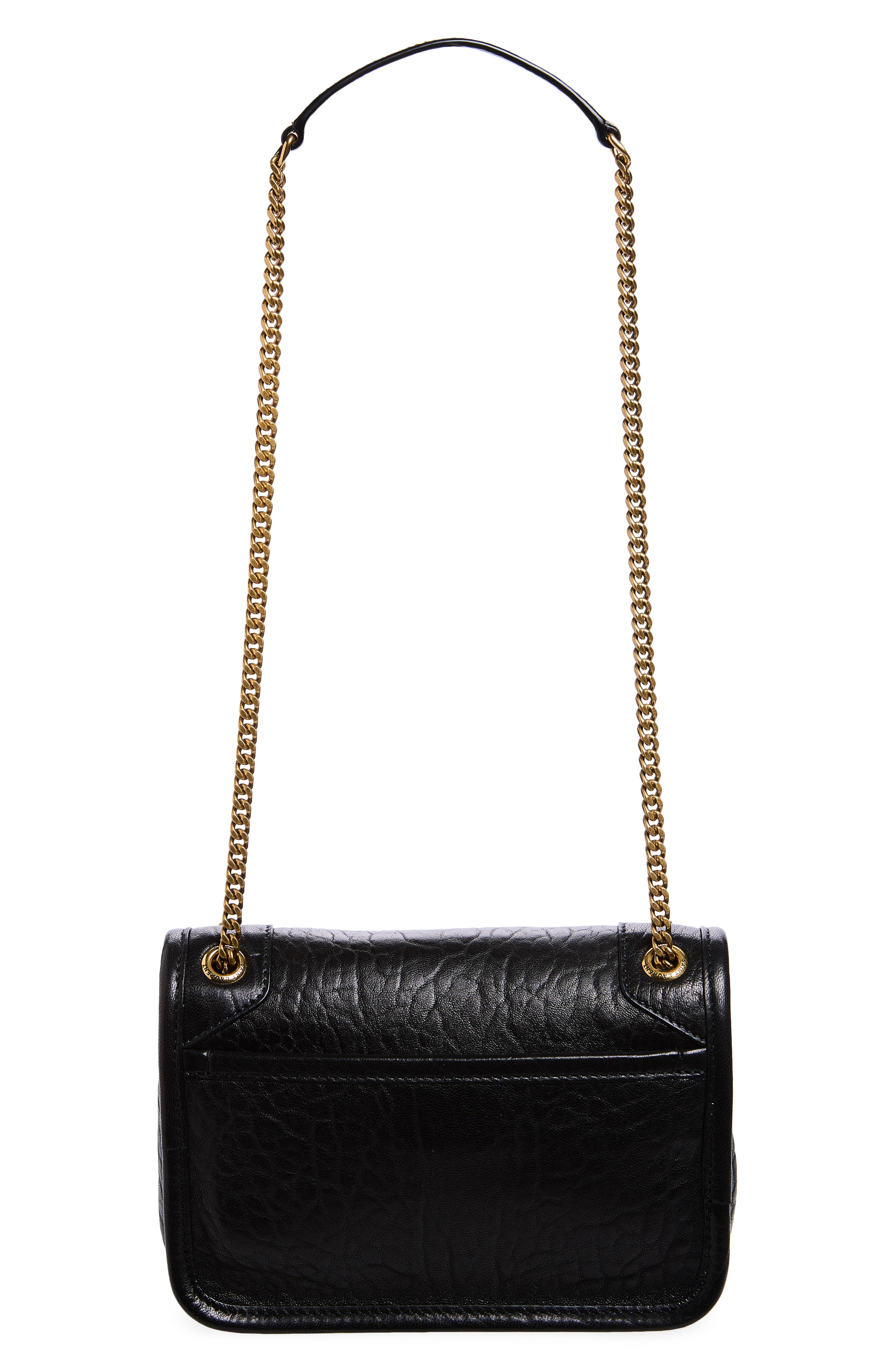 Saint Laurent Mini Niki Leather Shoulder Bag, Alternate, color, 