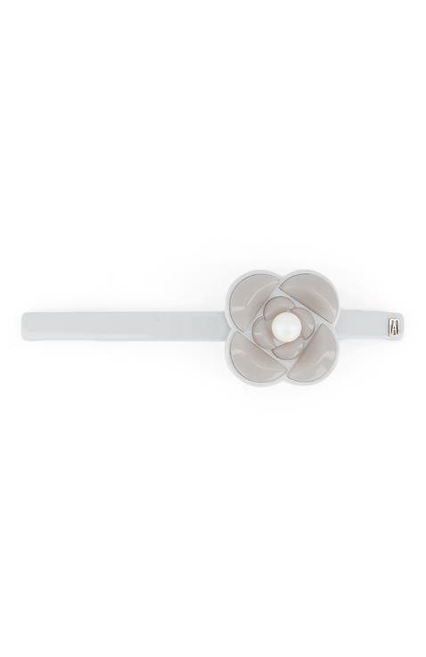 Camelia Graphique Long Acetate Barette